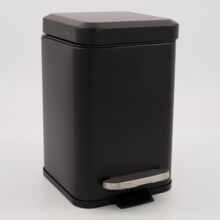 Black Soft Close Pedal Bin 3L