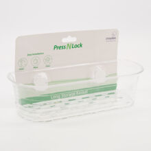 Clear Press n Lock Long Storage Basket 7.5x28cm