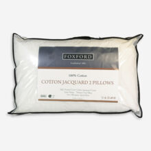 Two Pack Cotton Jacquard Pillows 75x50cm