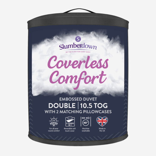 Double 10.5 Tog Coverless Comfort Duvet - Image 1 - please select to enlarge image