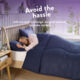 Double 10.5 Tog Coverless Comfort Duvet - Image 2 - please select to enlarge image