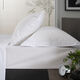 Double White Nord Cliff Fitted Sheet 200TC - Image 1 - please select to enlarge image