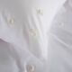 Super King White Ribbon Duvet Cover Set 200TC - Image 3 - please select to enlarge image
