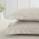 Cream Oxford Pillowcase Pair 200TC - Image 2 - please select to enlarge image