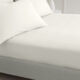 Double Cream Fitted Sheet 400TC - Image 1 - please select to enlarge image