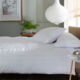 Superking White Parallel Lines Duvet Cover Set - Image 2 - please select to enlarge image