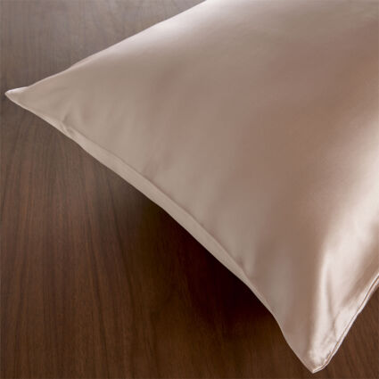 Pink Mulberry Silk Pillowcase - Image 1 - please select to enlarge image