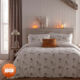 Double Natural Chickadees Duvet Set - Image 1 - please select to enlarge image