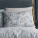 Double Blue Regal Floral Duvet Set - Image 3 - please select to enlarge image