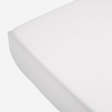 Double White Fitted Sheet 300TC