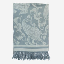 Blue Floral Patterned Throw 140x190cm