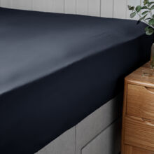 Single Navy Fitted Sheet