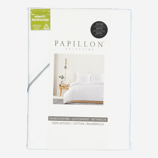 Weißes Bettbezugset 135x200cm - Bild 1 - bitte auswählen, um das Bild zu vergrößern