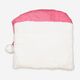 Pink & WhiteSquare Santa face Pillow 56x56cm - Image 2 - please select to enlarge image