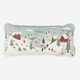 Multicolour Winter Sled Pattern Cushion 76x35cm - Image 1 - please select to enlarge image