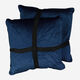 Two Pack Navy Geometric Pattern Cushion 55x55cm - Image 2 - please select to enlarge image