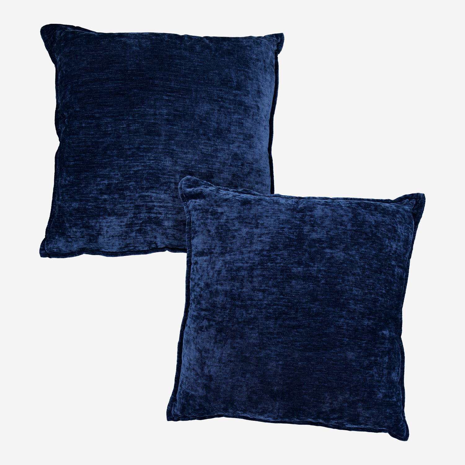 2er-Pack dunkelblaue Kissen 50x50cm