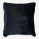 Navy Koda Faux Fur Cushion - Image 1 - please select to enlarge image
