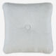 Ivory Chenille Buttoned Cushion 45x45cm  - Image 1 - please select to enlarge image