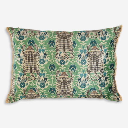 Multicolour Tiger Pattern Cushion 50x35cm - Image 1 - please select to enlarge image