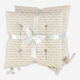 Taupe Striped Seat Pads 43x43cm - Image 1 - please select to enlarge image