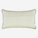 Green & Cream Pattern Cushion 61x35cm - Image 2 - please select to enlarge image