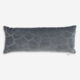 Grey Animal Pattern Velvet Cushion 91x35cm - Image 1 - please select to enlarge image