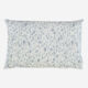 Blue & White Leaf Pattern Cushion 60x35cm - Image 1 - please select to enlarge image