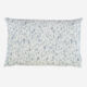 Blue & White Leaf Pattern Cushion 60x35cm - Image 2 - please select to enlarge image