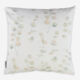 Cream Leaf Patterned Cushion 50x50cm - Image 2 - please select to enlarge image