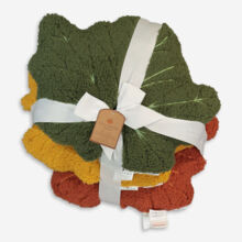 Three Pack Multicolour Autumn Leaf Cushions 45x38cm