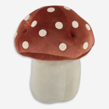 Rust & Beige Mushroom Cushion 51x45cm