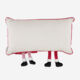 White Claus Couple Christmas Cushion 71x40cm - Image 2 - please select to enlarge image