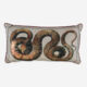 Multicolour Foil Snake Canvas Cushion 66x35cm - Image 1 - please select to enlarge image