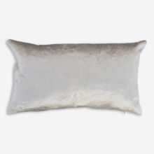 Silver Tone Corduroy Velvet Cushion 50x30cm