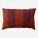 Pink & Brown Velvet Striped Cushion 60x40cm - Image 1 - please select to enlarge image