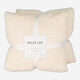Two Pack Cream Faux Fur Textured Cushions 50x50cm - Image 1 - please select to enlarge image