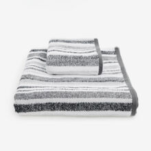 Black & White Patterned Towel 130x70cm - TK Maxx UK