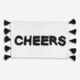 White & Black Cheers Bath Mat 50x80cm - Image 1 - please select to enlarge image