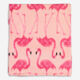 Pink Flamingo Beach Towel 91x172cm - Image 1 - please select to enlarge image