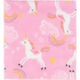 Pink Unicorn Beach Towel 147x71cm - Image 2 - please select to enlarge image