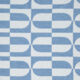 White & Blue Geo Patterned Beach Towel 91x172cm - Image 2 - please select to enlarge image