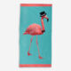 Green Flamingo Beach Towel 75x150cm - Image 2 - please select to enlarge image