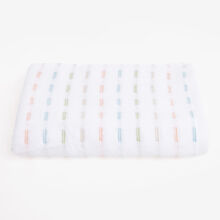 White Tile Stripe Hand Towel 40x76cm