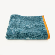 Teal Floral Bath Towel 130x70cm