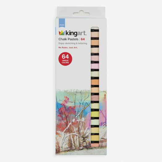 64er-Pack mehrfarbige Kreidepastellfarben - Bild 1 - bitte auswählen, um das Bild zu vergrößern