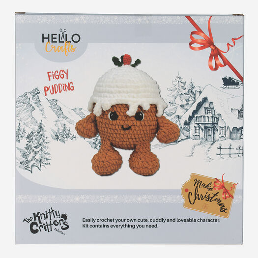 Figgy Pudding Crochet Craft Set - Image 1 - please select to enlarge image