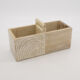 White Wood Rainbow Desk Caddy 15x30cm - Image 1 - please select to enlarge image