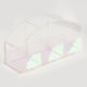 Clear Iridescent Desk Tidy 11x20cm - Image 1 - please select to enlarge image