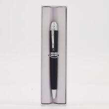 Navy Leather Rollerball Pen